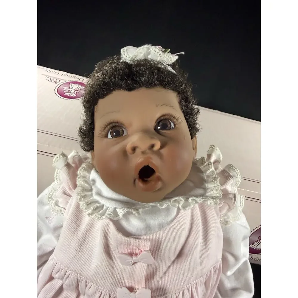 Lee Middleton Baby Bows Doll With Box And COA African American Vintage 1990s